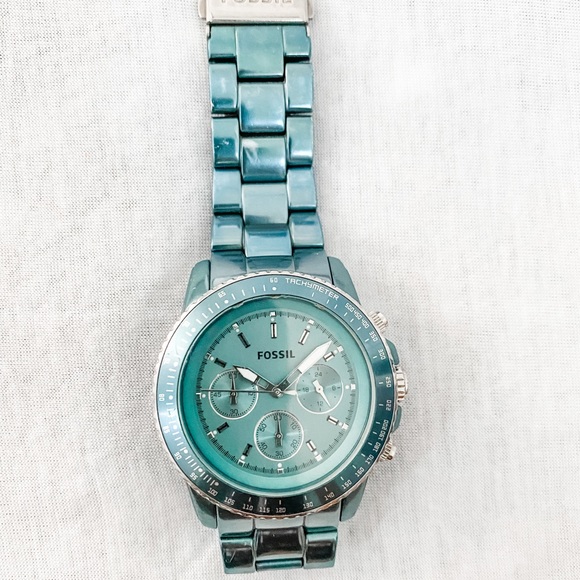 Fossil turquoise chronograph watch - Picture 2 of 5